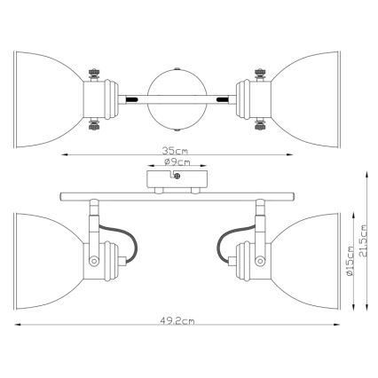 Globo - Luce Spot 2xE27/40W/230V