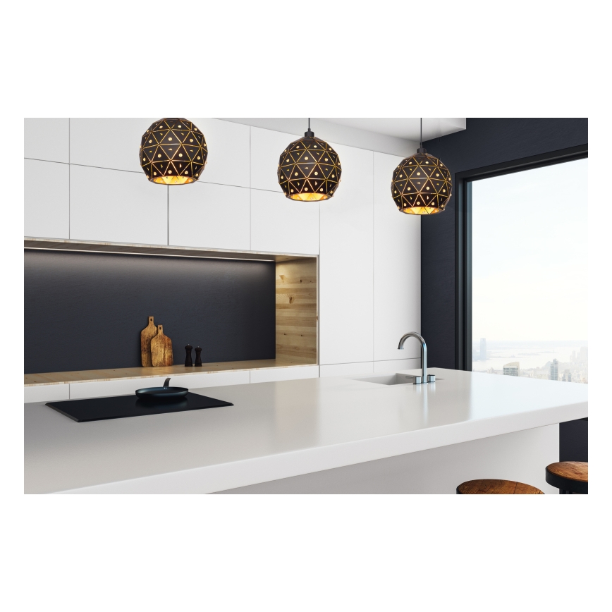 Globo 54029H - Lampadario a sospensione con filo JODIE 1xE27/60W/230V diametro 25 cm