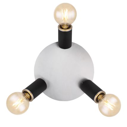 Globo - Luce Spot 3xE27/60W/230V legno nero