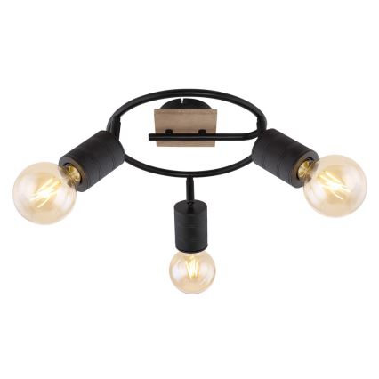 Globo - Faretto 3xE27/60W/230V pioppo
