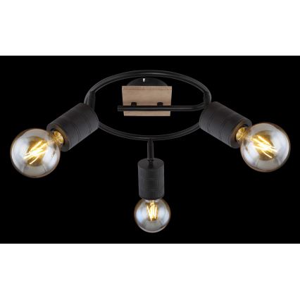 Globo - Faretto 3xE27/60W/230V pioppo