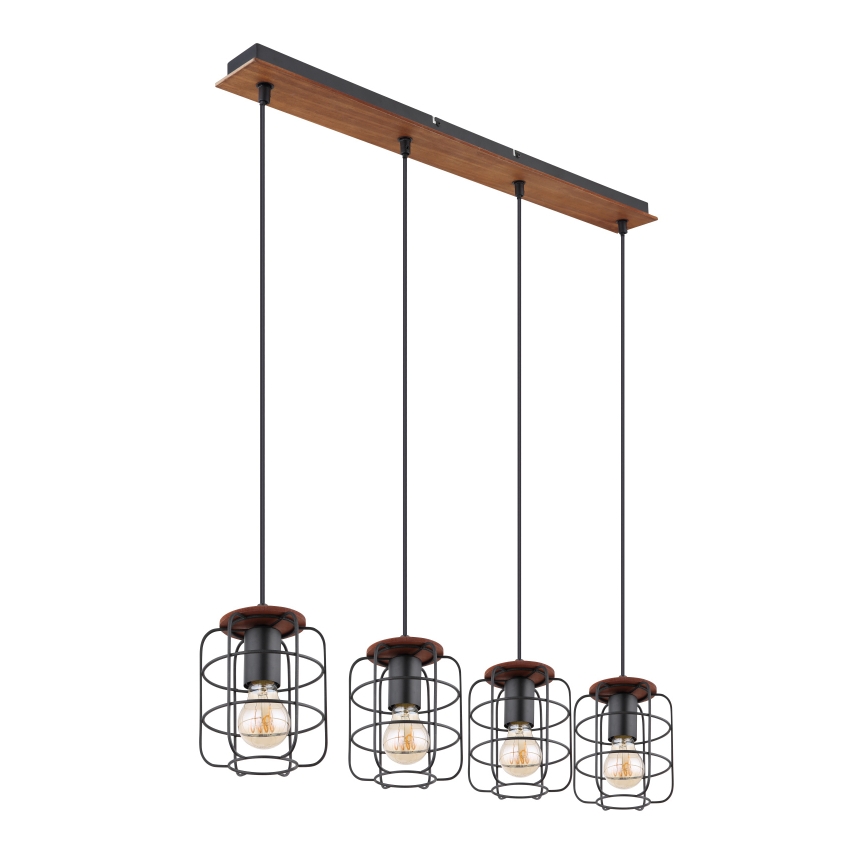 Globo - Lampadario a sospensione con cavo 4xE27/40W/230V