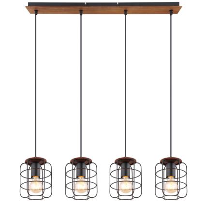 Globo - Lampadario a sospensione con cavo 4xE27/40W/230V