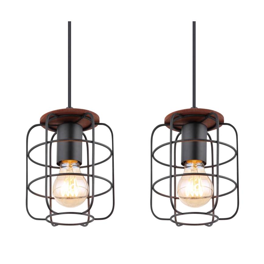 Globo - Lampadario a sospensione con cavo 4xE27/40W/230V