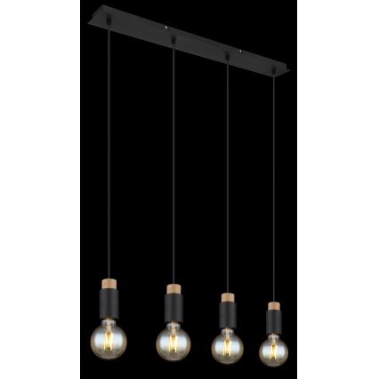 Globo - Lampadario a sospensione con filo 4xE27/40W/230V