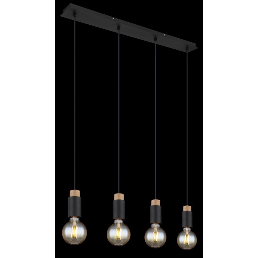 Globo - Lampadario a sospensione con filo 4xE27/40W/230V