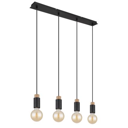 Globo - Lampadario a sospensione con filo 4xE27/40W/230V