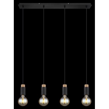 Globo - Lampadario a sospensione con filo 4xE27/40W/230V