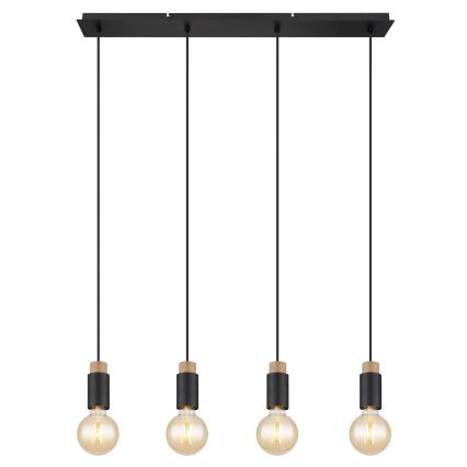 Globo - Lampadario a sospensione con filo 4xE27/40W/230V