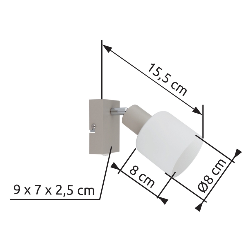 Globo - Faretto da parete 1xE14/25W/230V