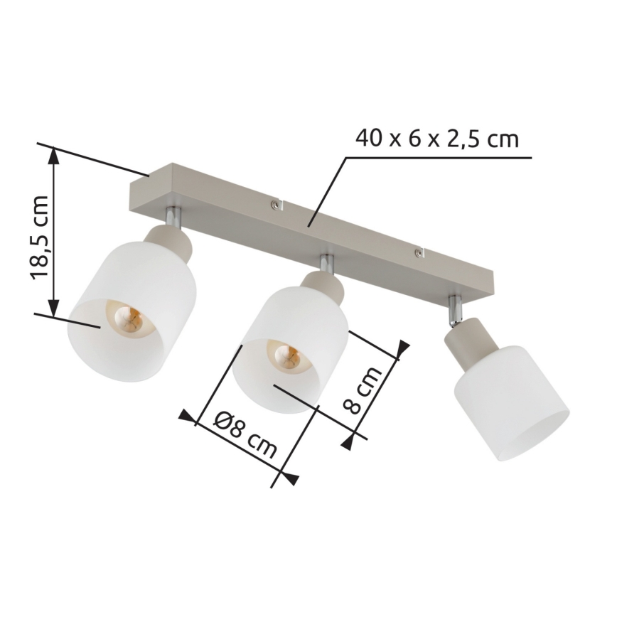 Globo - Faretto 3xE14/25W/230V