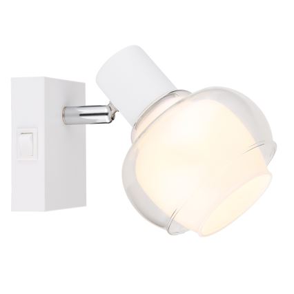 Globo - Faretto da parete 1xE14/40W/230V bianco