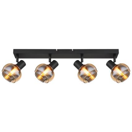 Globo - Lampada a spot 4xE14/40W/230V nera