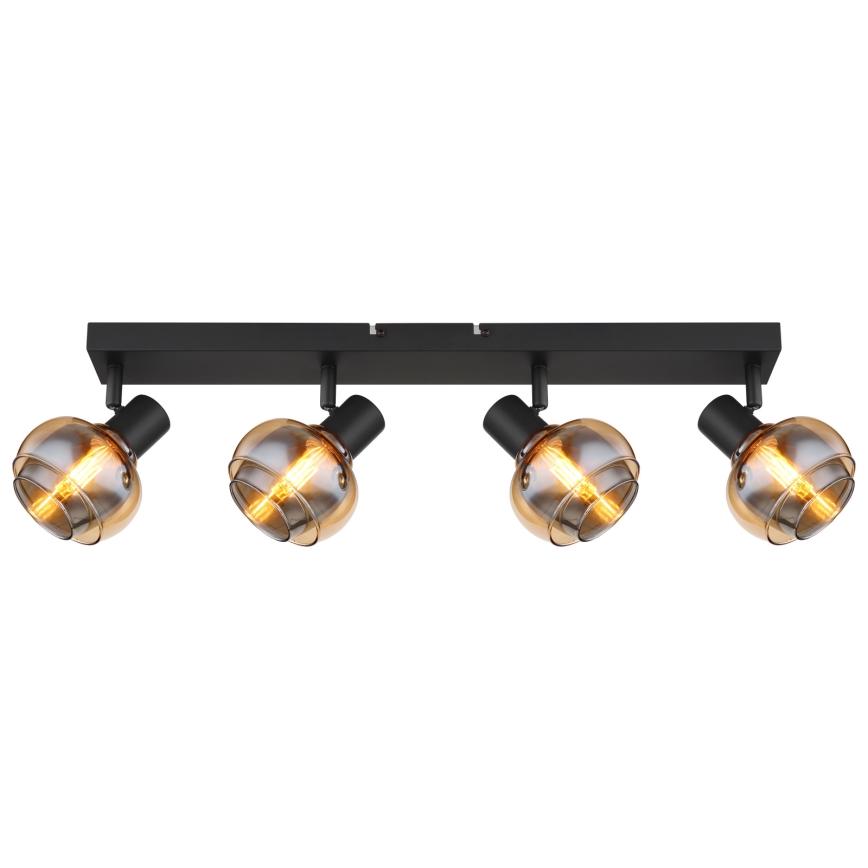 Globo - Lampada a spot 4xE14/40W/230V nera