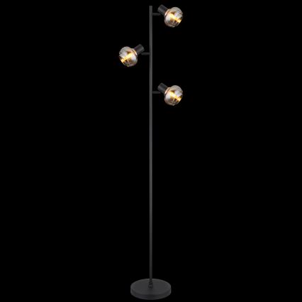 Globo - Lampada da terra 3xE14/40W/230V nera