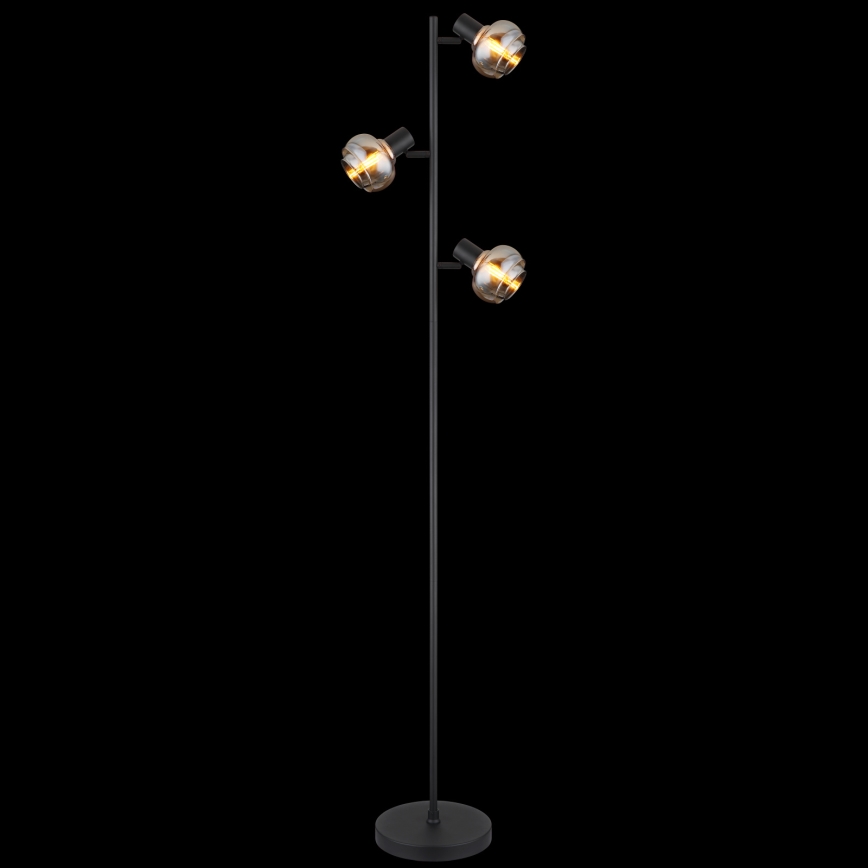 Globo - Lampada da terra 3xE14/40W/230V nera