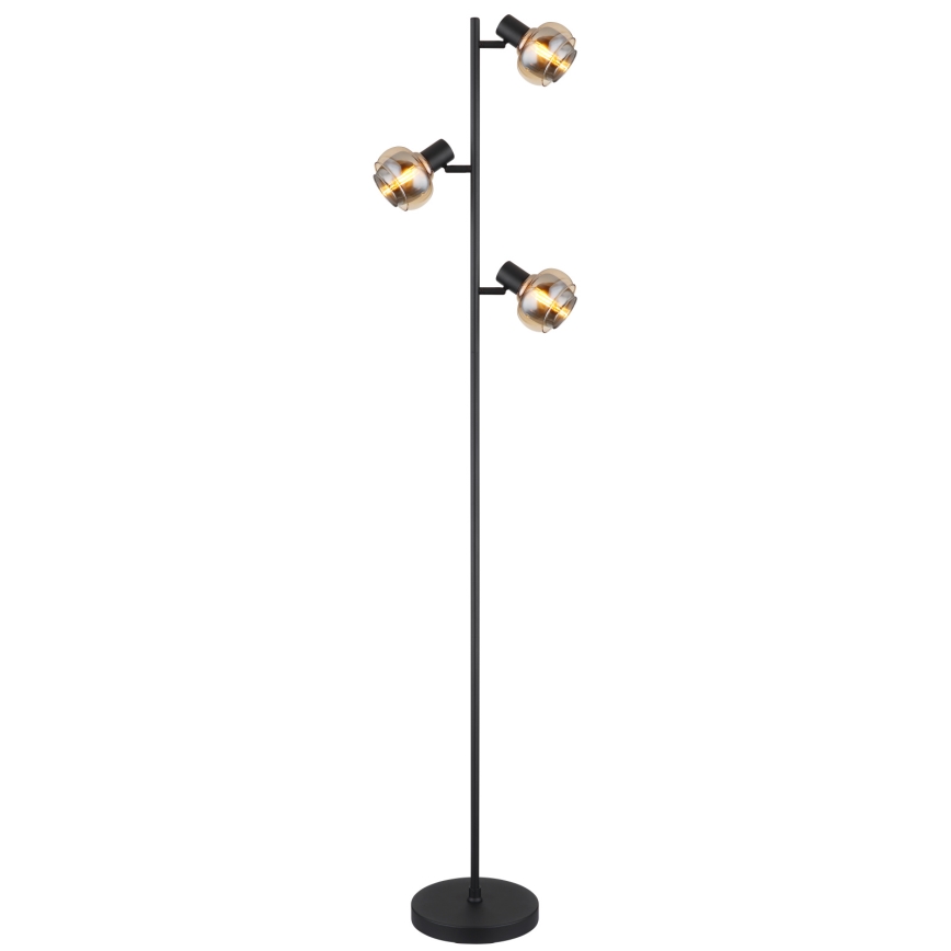 Globo - Lampada da terra 3xE14/40W/230V nera