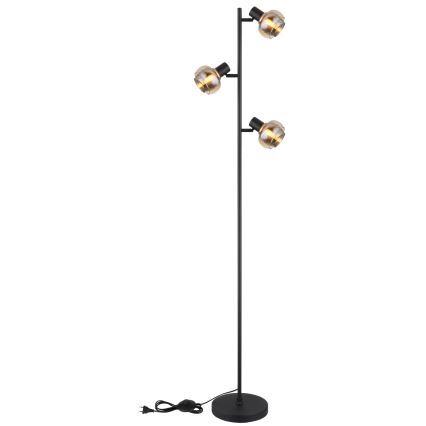 Globo - Lampada da terra 3xE14/40W/230V nera