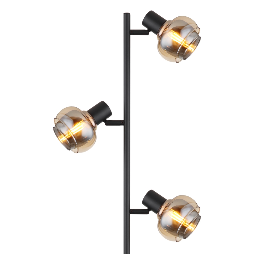 Globo - Lampada da terra 3xE14/40W/230V nera