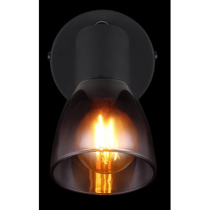 Globo - Faretto da parete 1xE14/25W/230V nero