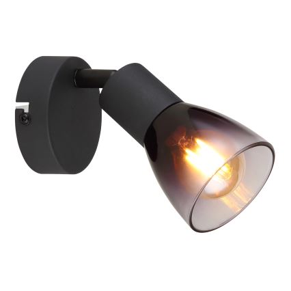 Globo - Faretto da parete 1xE14/25W/230V nero