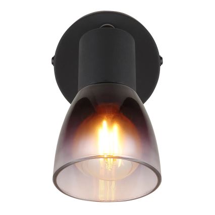 Globo - Faretto da parete 1xE14/25W/230V nero