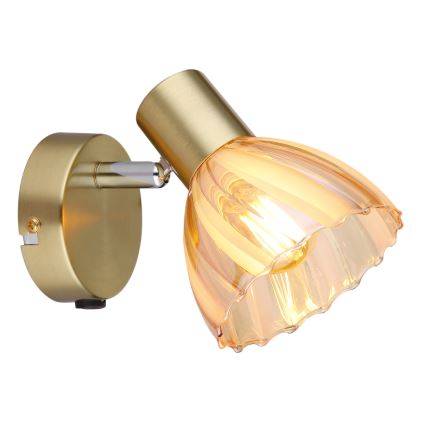 Globo - Faretto da parete 1xE14/40W/230V oro