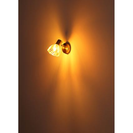 Globo - Faretto da parete 1xE14/40W/230V oro