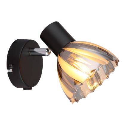 Globo - Faretto da parete 1xE14/40W/230V nero