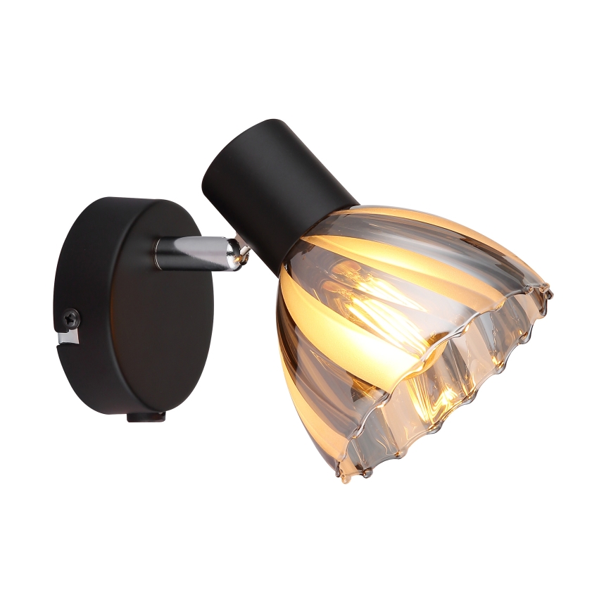 Globo - Faretto da parete 1xE14/40W/230V nero