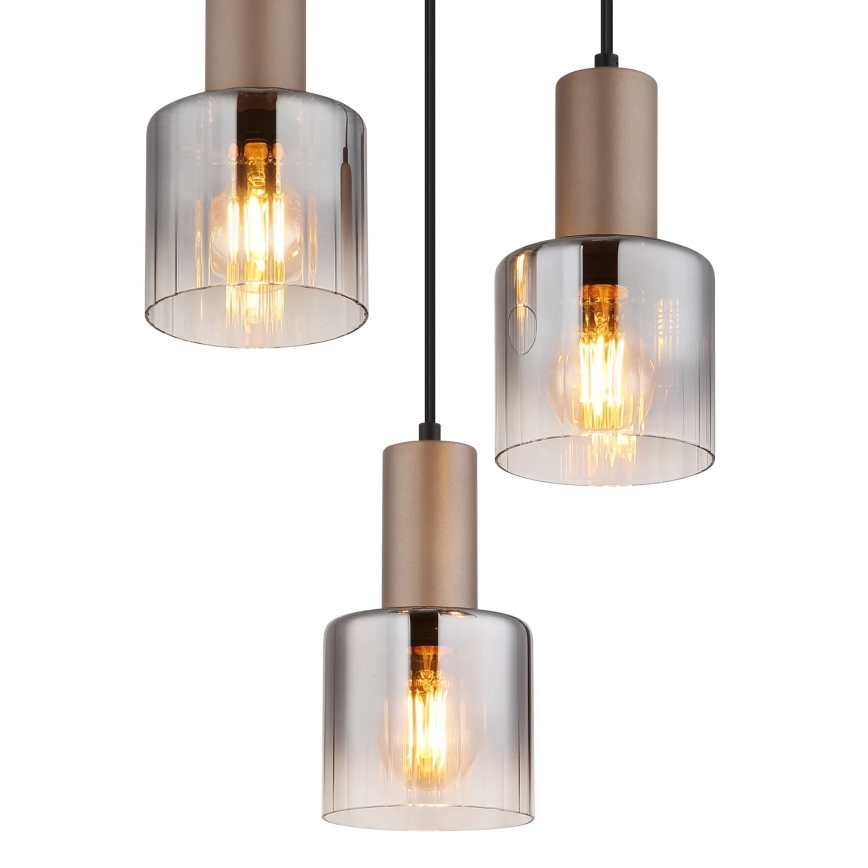 Globo - Lampadario a sospensione con cavo 3xE27/40W/230V