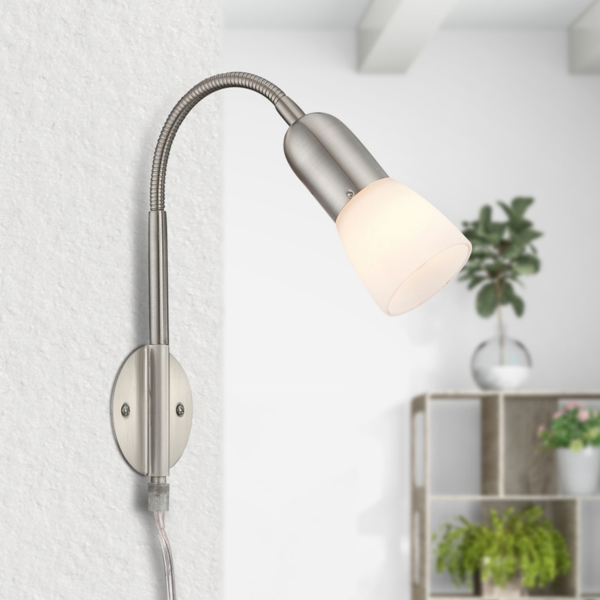 Globo - Flessibile piccola lampada 1xE14/40W/230V cromo opaco