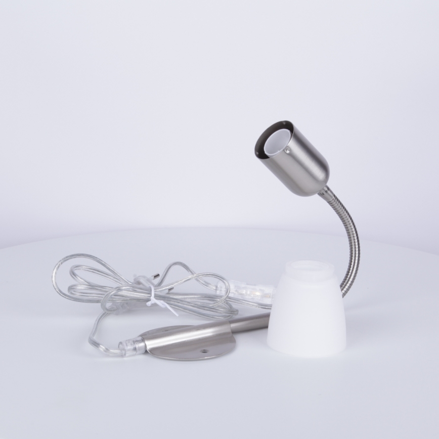 Globo - Flessibile piccola lampada 1xE14/40W/230V cromo opaco