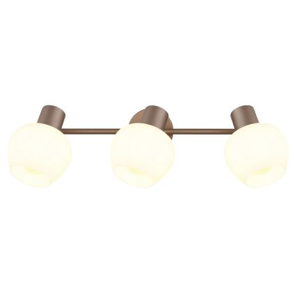 Globo - Plafoniera a 3 faretti 3xE27/40W/230V