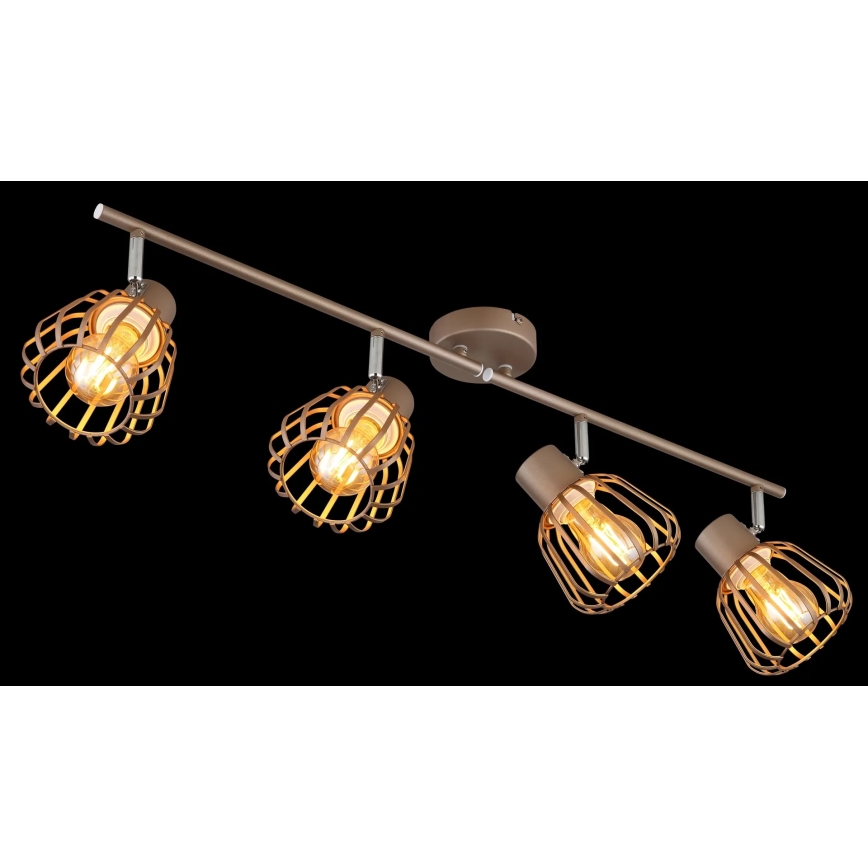 Globo - Plafoniera con 4 faretti E27/40W/230V