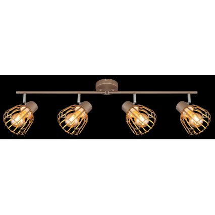 Globo - Plafoniera con 4 faretti E27/40W/230V