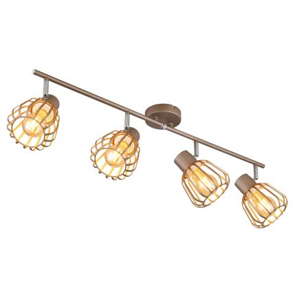 Globo - Plafoniera con 4 faretti E27/40W/230V