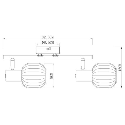 Globo - Faretto 2xE14/40W/230V