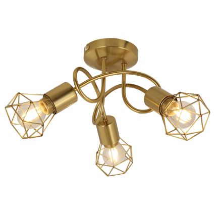 Globo - Lampadario a plafone 3xE14/40W/230V oro