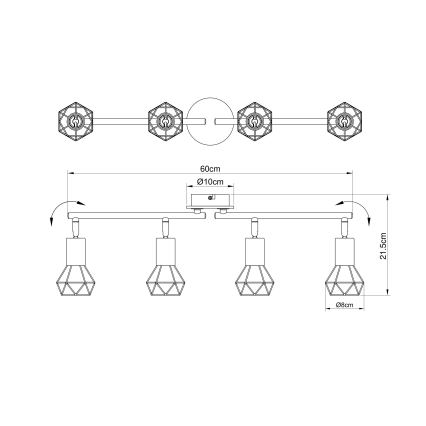 Globo - Luce Spot 4xE14/40W/230V