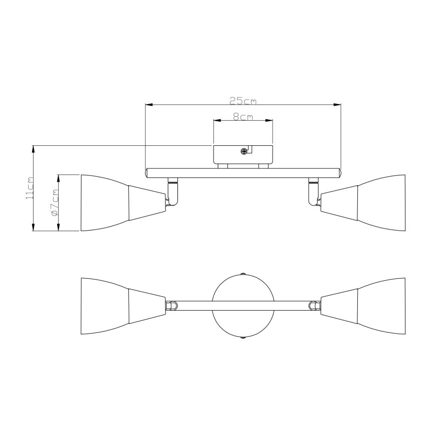 Globo - Faretto 2xE14/40W/230V