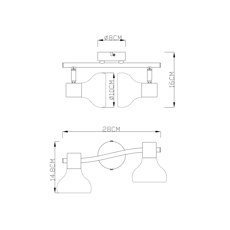 Globo - Luce Spot 2xE14/40W/230V