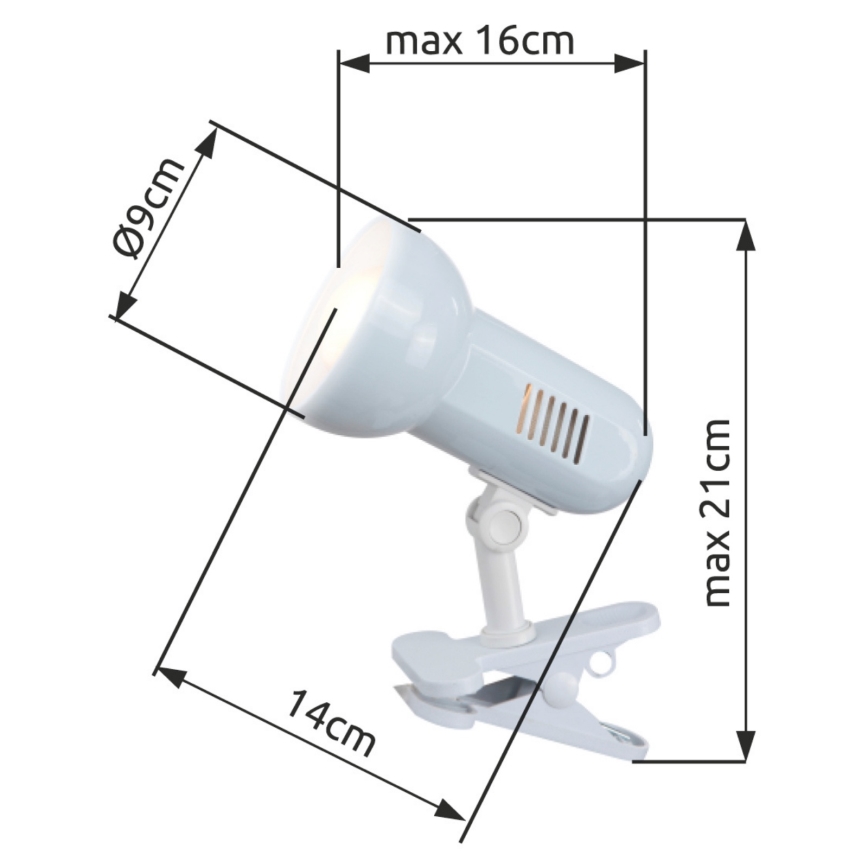 Globo - Lampada da tavolo 1xE27/40W/230V