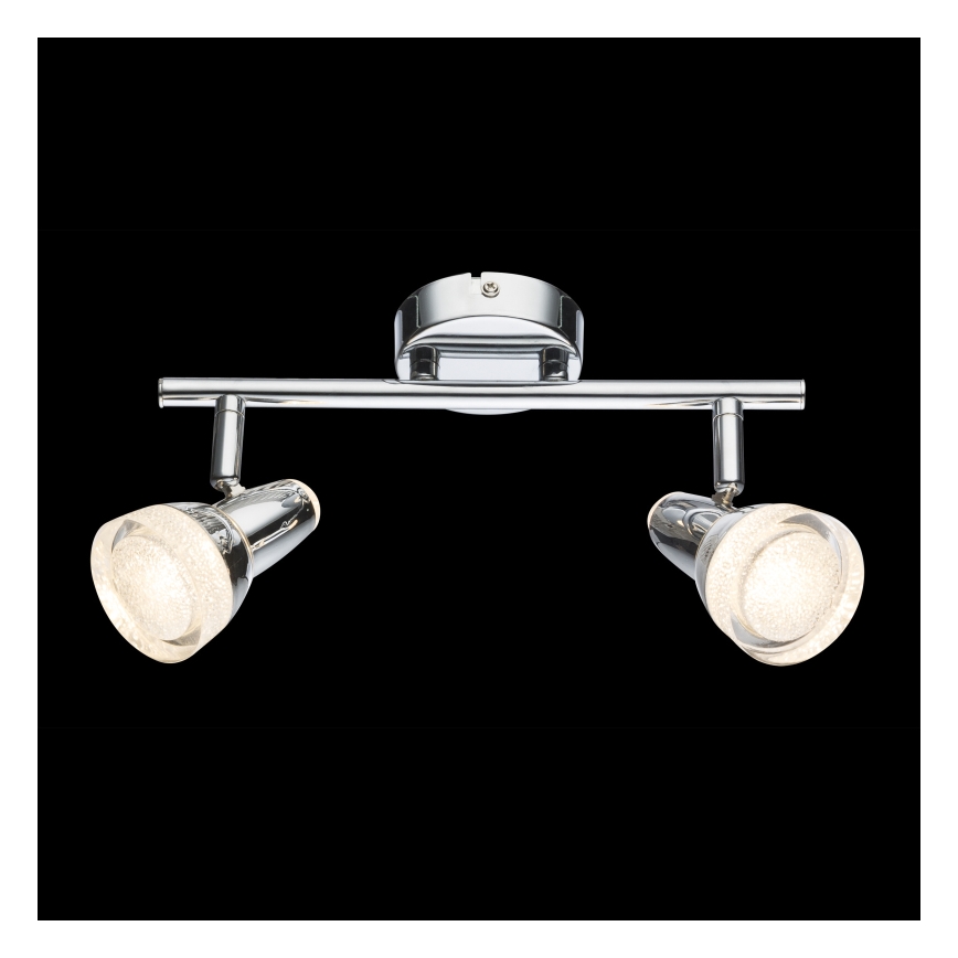 Globo - Faretto LED 2xLED/4W/230V cromo lucido