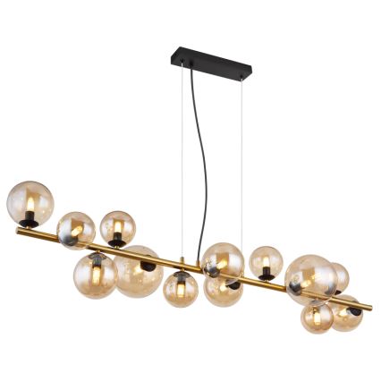 Globo - Lampadario LED a sospensione con filo 13xG9/3,5W/230V fumé/marrone