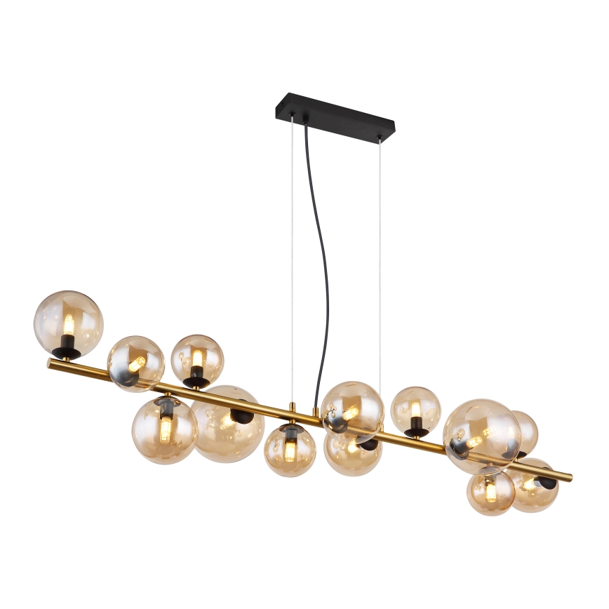 Globo - Lampadario LED a sospensione con filo 13xG9/3,5W/230V fumé/marrone