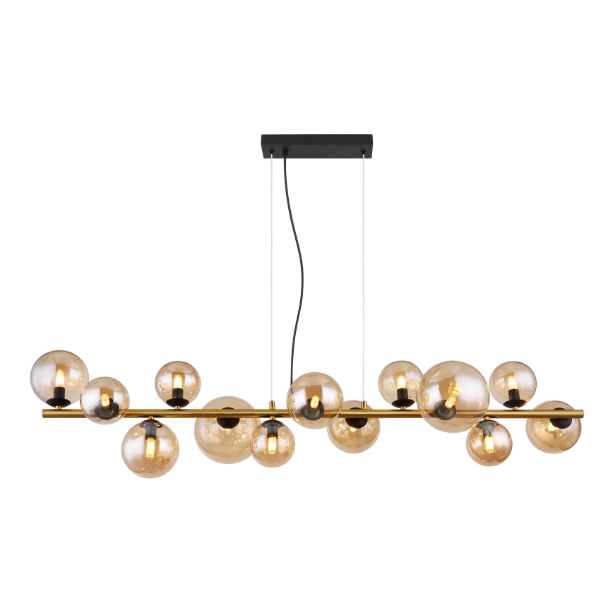 Globo - Lampadario LED a sospensione con filo 13xG9/3,5W/230V fumé/marrone