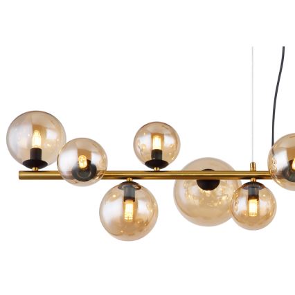Globo - Lampadario LED a sospensione con filo 13xG9/3,5W/230V fumé/marrone