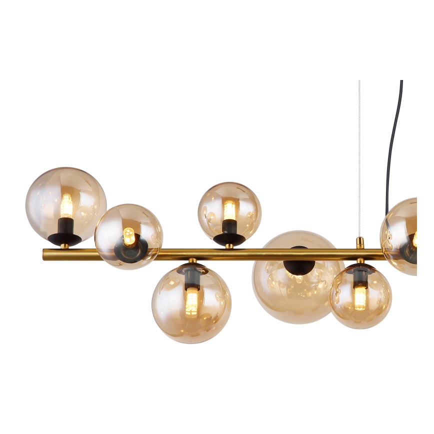 Globo - Lampadario LED a sospensione con filo 13xG9/3,5W/230V fumé/marrone