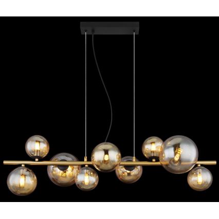 Globo - Lampadario LED a sospensione con filo 9xG9/3W/230V ottone